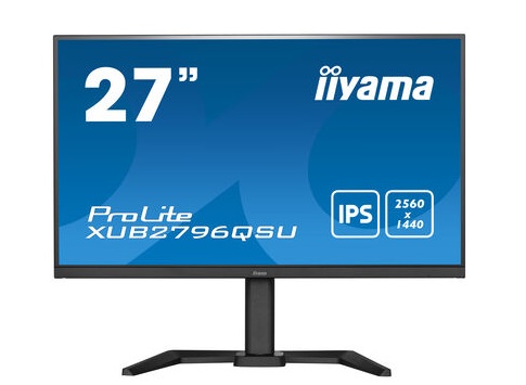 

Монитор 27" Iiyama ProLite XUB2796QSU-B5 IPS, 2560x1440 (16:9), 250кд/м2, 1 мс, 178°/178°, FreeSync, HDMI, DisplayPort, USB-Hub, черный (XUB2796QSU-B5), XUB2796QSU-B5