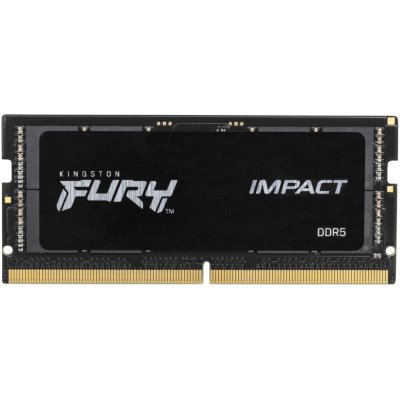 

Память DDR5 SODIMM 8Gb, 4800MHz, CL38, 1.1V, Kingston, FURY Impact Black (KF548S38IB-8) Retail, KF548S38IB-8