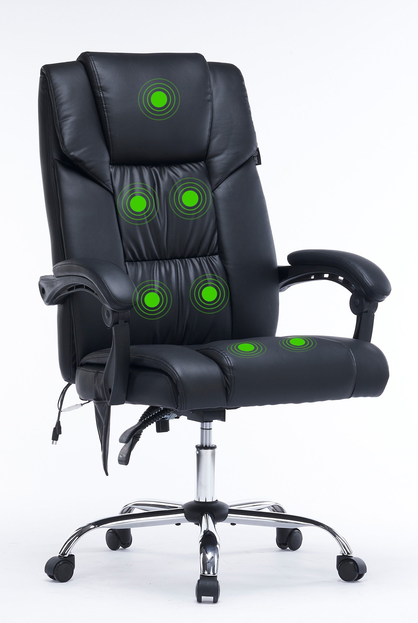 Кресло офисное CACTUS CS-CHR-OC02M-BK, черный