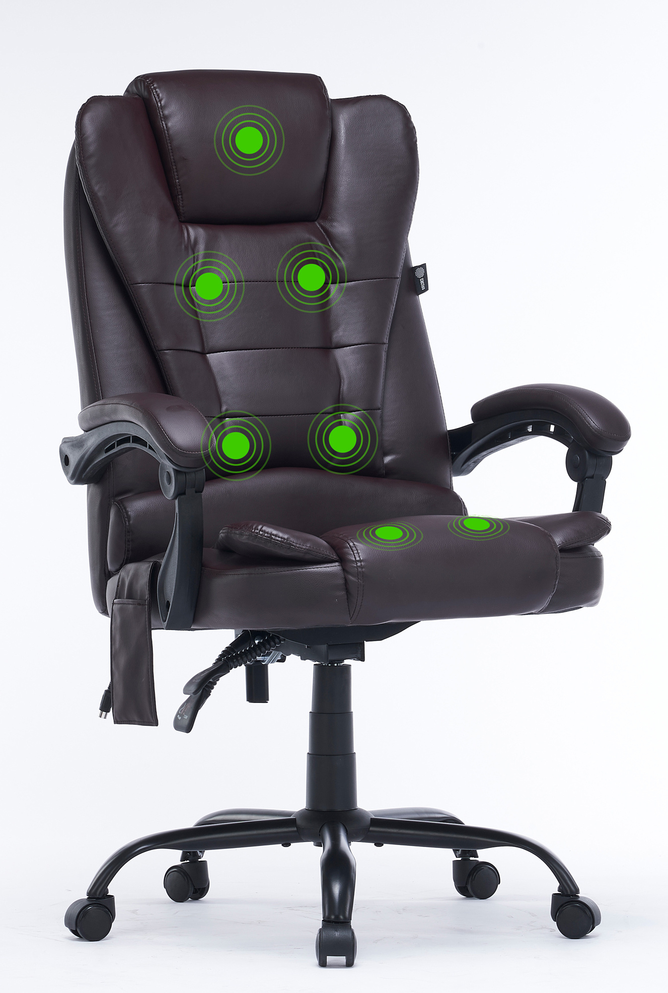 Кресло офисное CACTUS CS-CHR-OC03M-BR, коричневый