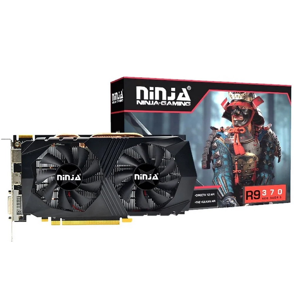 Видеокарта Ninja AMD Radeon R9 370 1024SP, 4Gb DDR5, 256 бит, PCI-E, DVI, HDMI, DP, Retail (AFR937045F) - фото 1