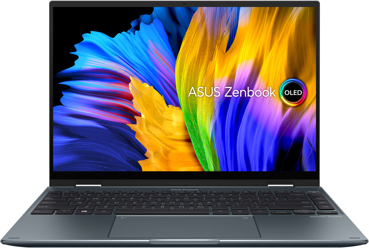

Ноутбук ASUS ZenBook 14 Flip UP5401EA-KN118W 14" OLED 2880x1800 Touch, Intel Core i5 1135G7 2.4 ГГц, 8Gb RAM, 512Gb SSD, W11, серый (90NB0V41-M005D0), UP5401EA-KN118W