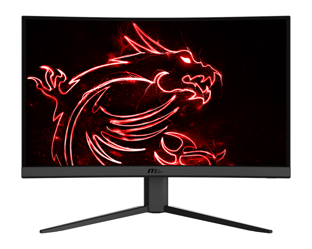

Монитор 24" MSI Optix G24C4 VA, изогнутый, 1920x1080 (16:9), 250кд/м2, 144 Гц, 1 мс, 178°/178°, FreeSync, HDMI, DisplayPort, черный, G24C4