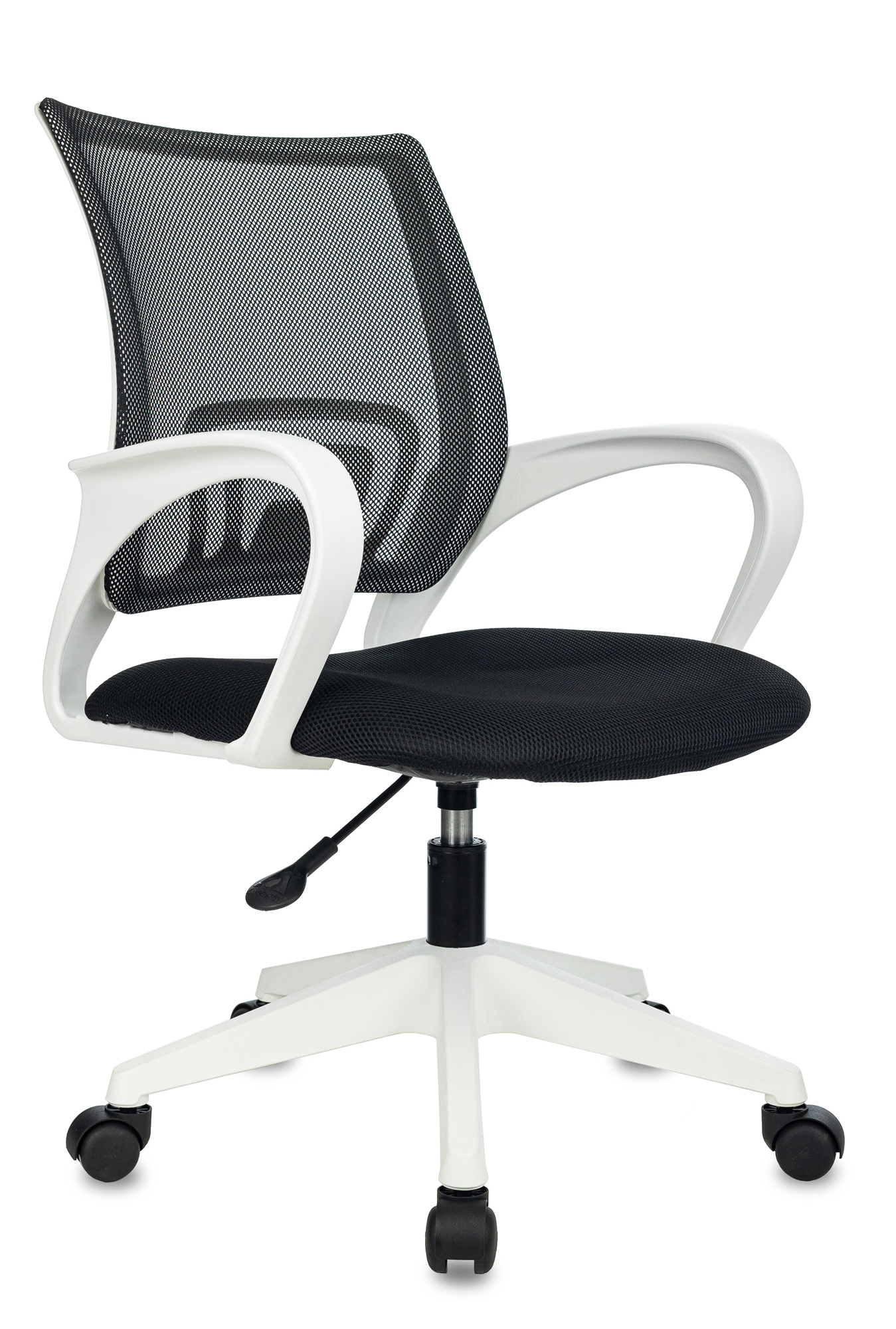

Кресло офисное Бюрократ CH W 696 черный/белый (CH W 696 BLACK), CH W 696