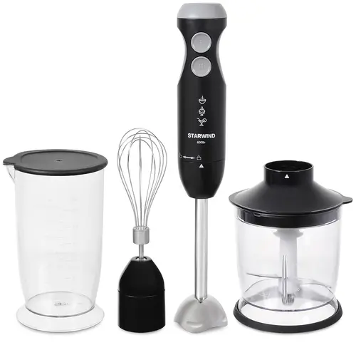 

Блендер погружной Starwind SBP2135 600 Вт, черный/серый (SBP2135), SBP2135