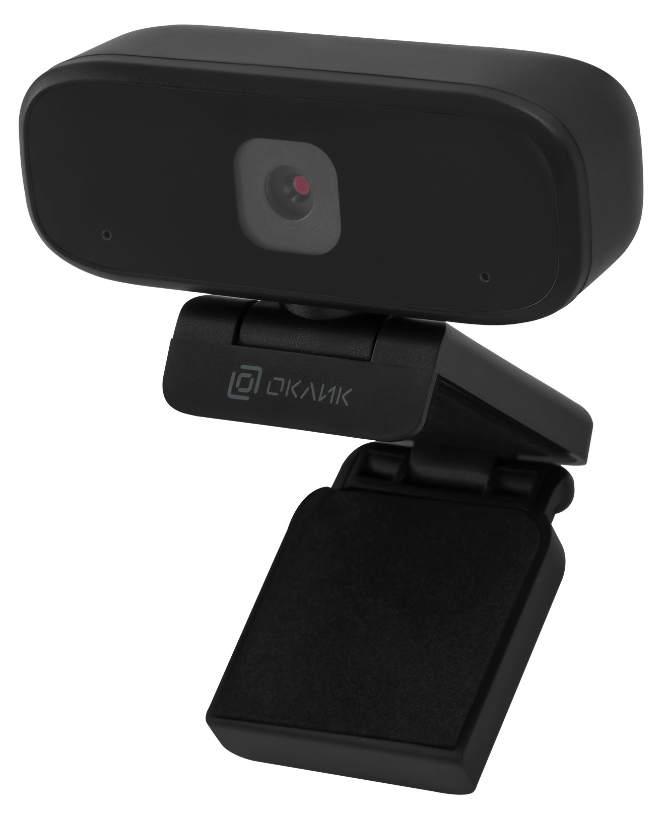 Вебкамера OKLICK OK-C015HD, 1 MP, 1280x720, встроенный микрофон, USB 2.0, черный (OK-C015HD)