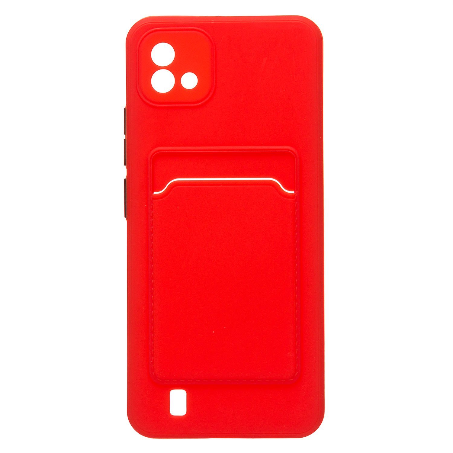 

Чехол-накладка SC315 с картхолдером для смартфона Oppo realme C11 2021, красный (215844)
