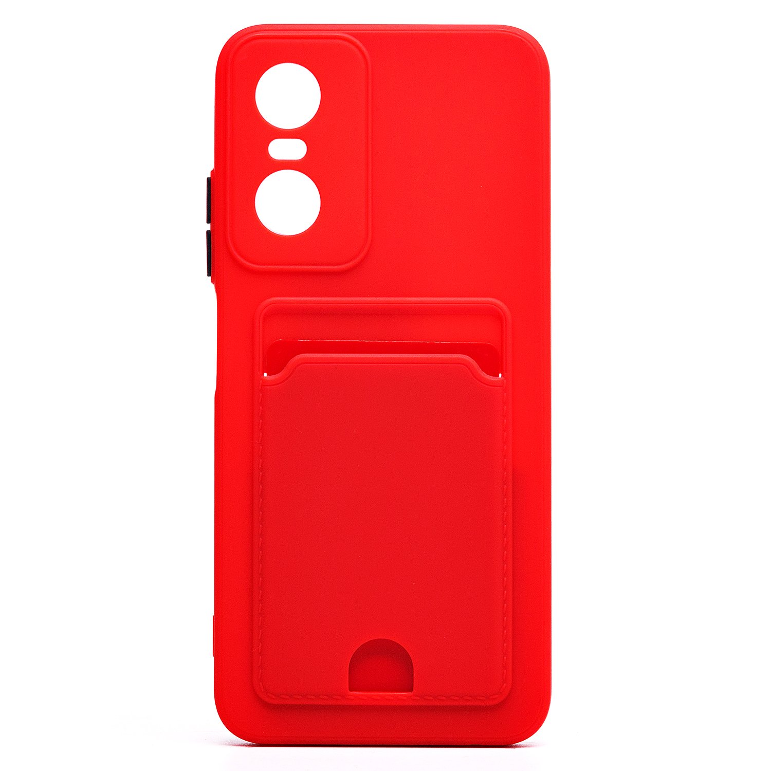 

Чехол-накладка SC315 с картхолдером для смартфона TECNO Pop 6 Pro, красный (215876)