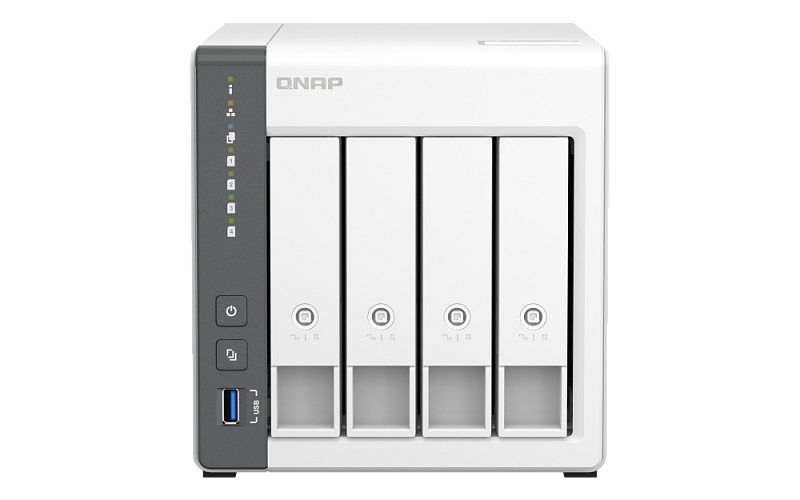 

Сетевой накопитель (NAS) QNAP D4 (Rev. C), 4x2.5"/3.5" SATA3 HDD, 1x1 Гбит/с + 1x2.5 Гбит/с, 1xUSB 3.X, Cortex-A55/4x2 ГГц, 4Gb, 90W, (D4 (Rev. C)), D4 (Rev. C)
