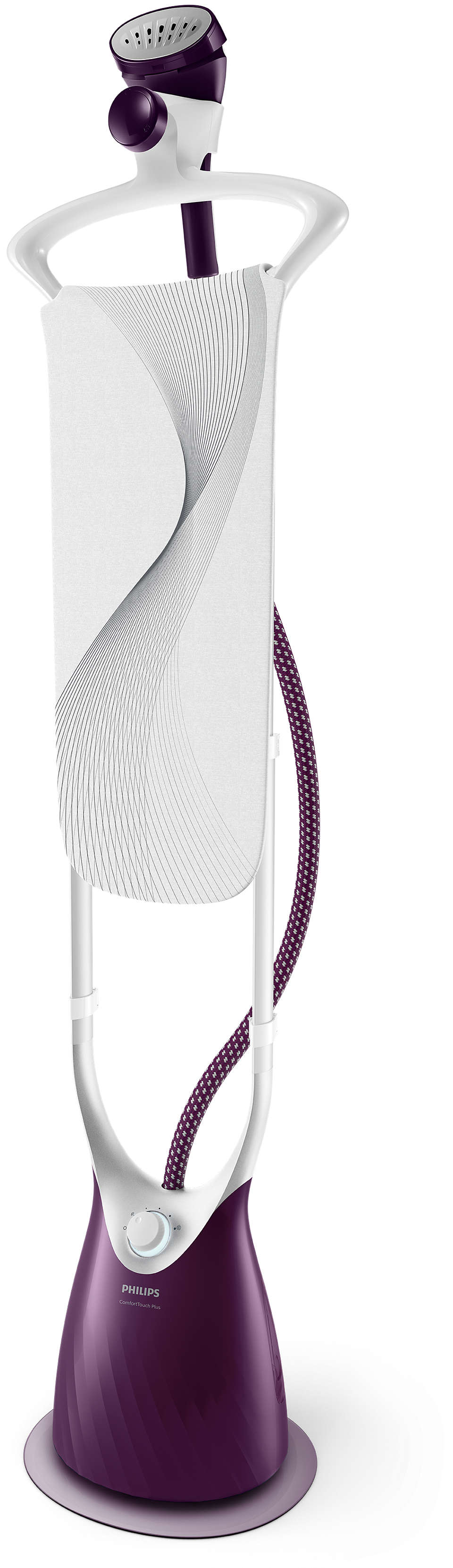

Отпариватель напольный Philips ComfortTouch Plus GC558 2 кВт, белый/фиолетовый (GC558/39 ), GC558