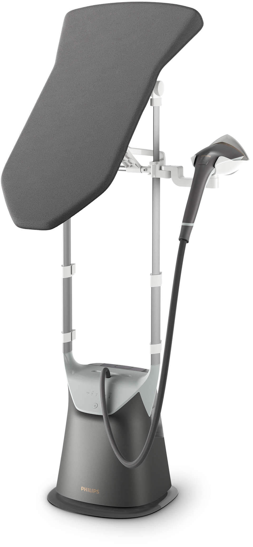 

Отпариватель напольный Philips All-in-One 8000 Series GC628 2.4 кВт, серый (GC628/80 ), GC628