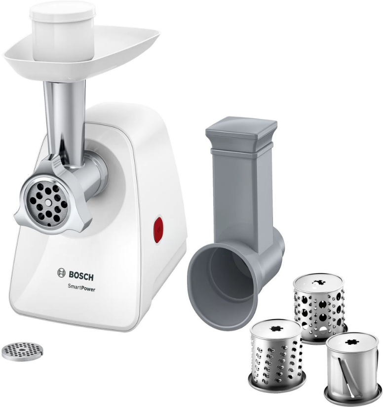 

Электрическая мясорубка Bosch MMWPL2000, 1.5 кВт, 1.7, белый, MMWPL2000