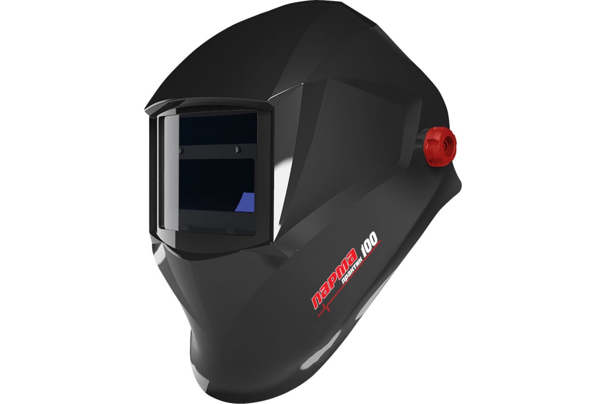 Маска сварщика Парма Практик-100, светофильтр хамелеон, 11 DIN, смотровое окно 90x35 мм (02.007.00025), цвет черный