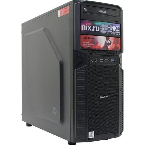 Рабочая станция NIX Z0716147, Intel Core i3 10105F, 16Gb, 250Gb SSD T600, W10Pro