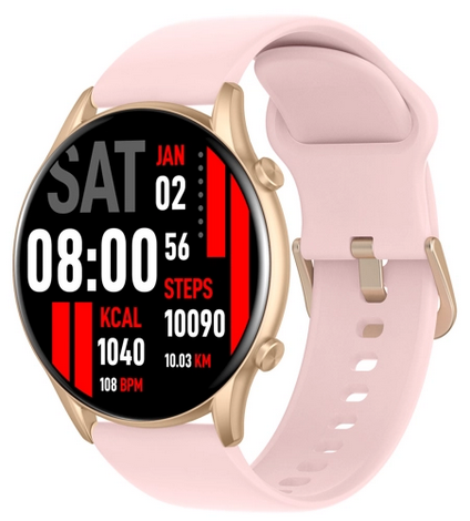 

Смарт-часы Kieslect KR, 1.32" Amoled, розовый (Kr Pink), KR