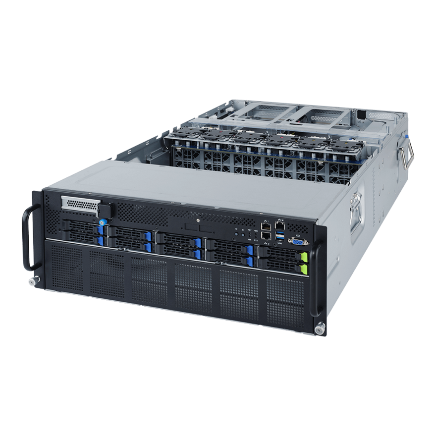 

Серверная платформа Gigabyte G482-Z54, 2xSocket SP3v3, 32xDDR4, 10x2.5 HDD HS, 2xGLAN, AMI MegaRAC SP-X, Redundant 3x2200 Вт, 4U (6NG482Z54MR-00-A14), G482-Z54