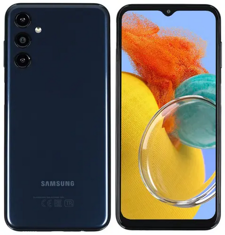 

Смартфон Samsung Galaxy M14, 6.6" 1080x2408 PLS, Samsung Exynos 1330, 4Gb RAM, 64Gb, 3G/4G/5G, Wi-Fi, BT, 3xCam, 2-Sim, 6000 мА⋅ч, USB Type-C, Android 13, темно-cиний (SM-M146BDBUCAU), Galaxy M14