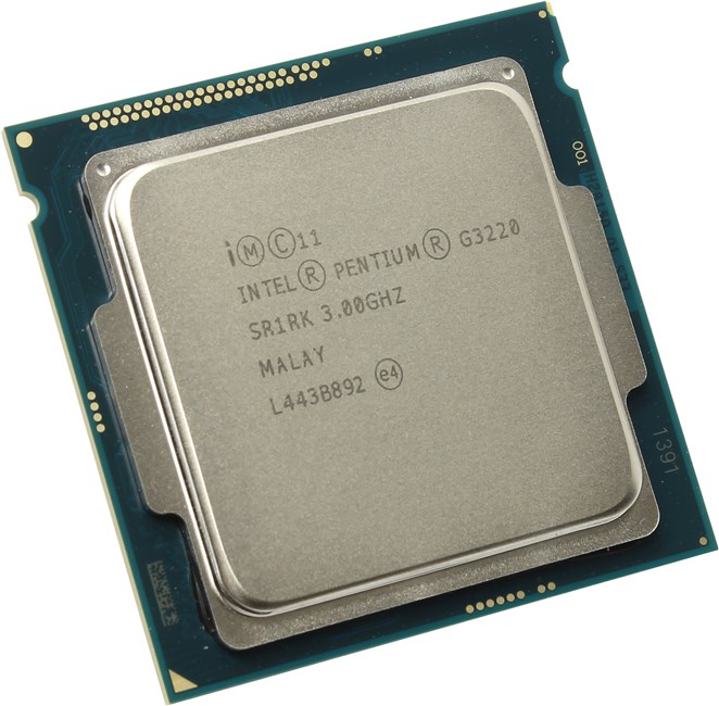 Процессор Intel Pentium-G3220 Haswell (2013), 2C/2T, 3000MHz 3Mb TDP-53W Socket1150 tray (OEM) б/у, с внутреннего использования, следы эксплуатации