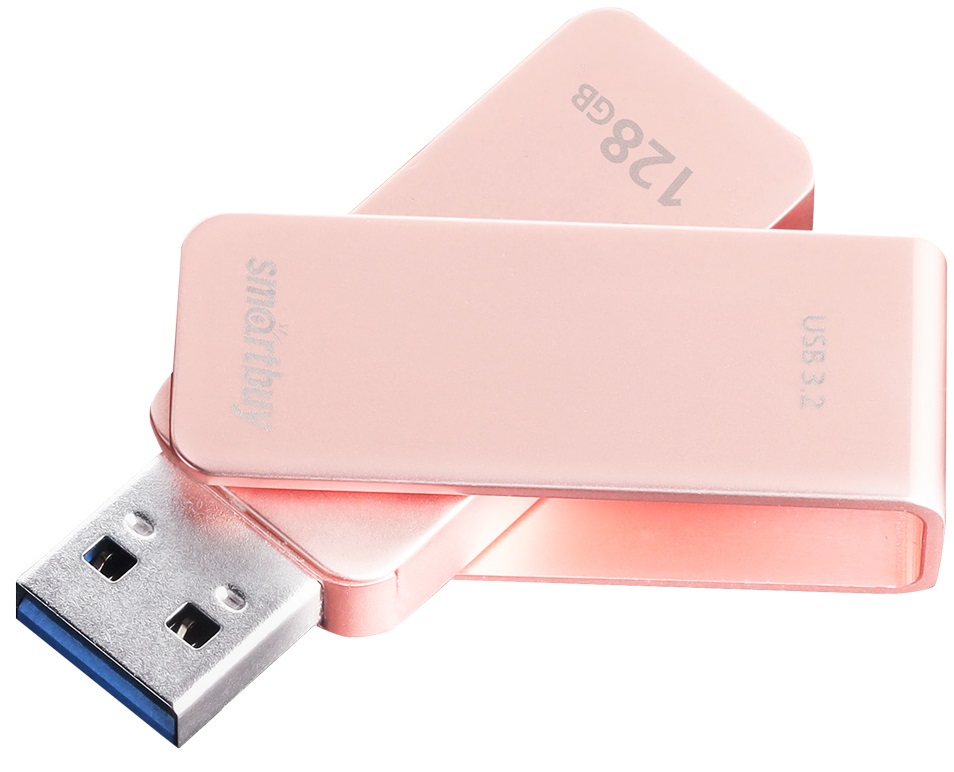 

Флешка 128Gb USB 3.2 SmartBuy M1, розовый (SB128GM1A)