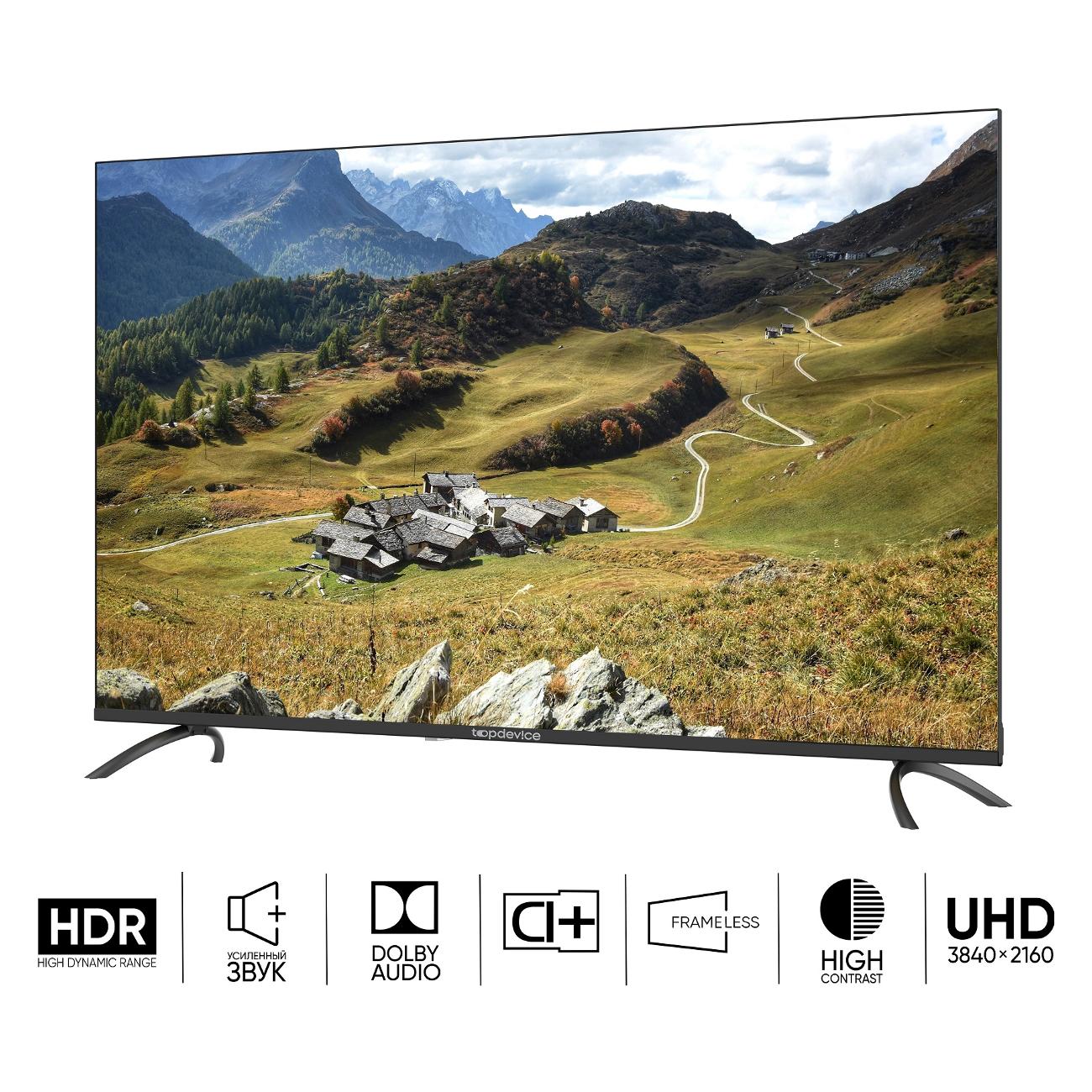 

Телевизор 55" Topdevice TDTV55BS06U_BK, 3840x2160, DVB-T /T2 /C, HDMIx3, USBx2, WiFi, Smart TV, черный (TDTV55BS06U_BK), TDTV55BS06U_BK