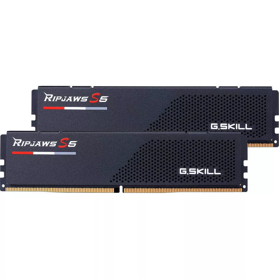 

Комплект памяти DDR5 DIMM 96Gb (2x48Gb), 5600MHz, CL40, 1.25V, G.Skill, Ripjaws S5 (GS_F5-5600J4040D48GX2-RS5K) Retail, F5-5600J4040D48GX2-RS5K