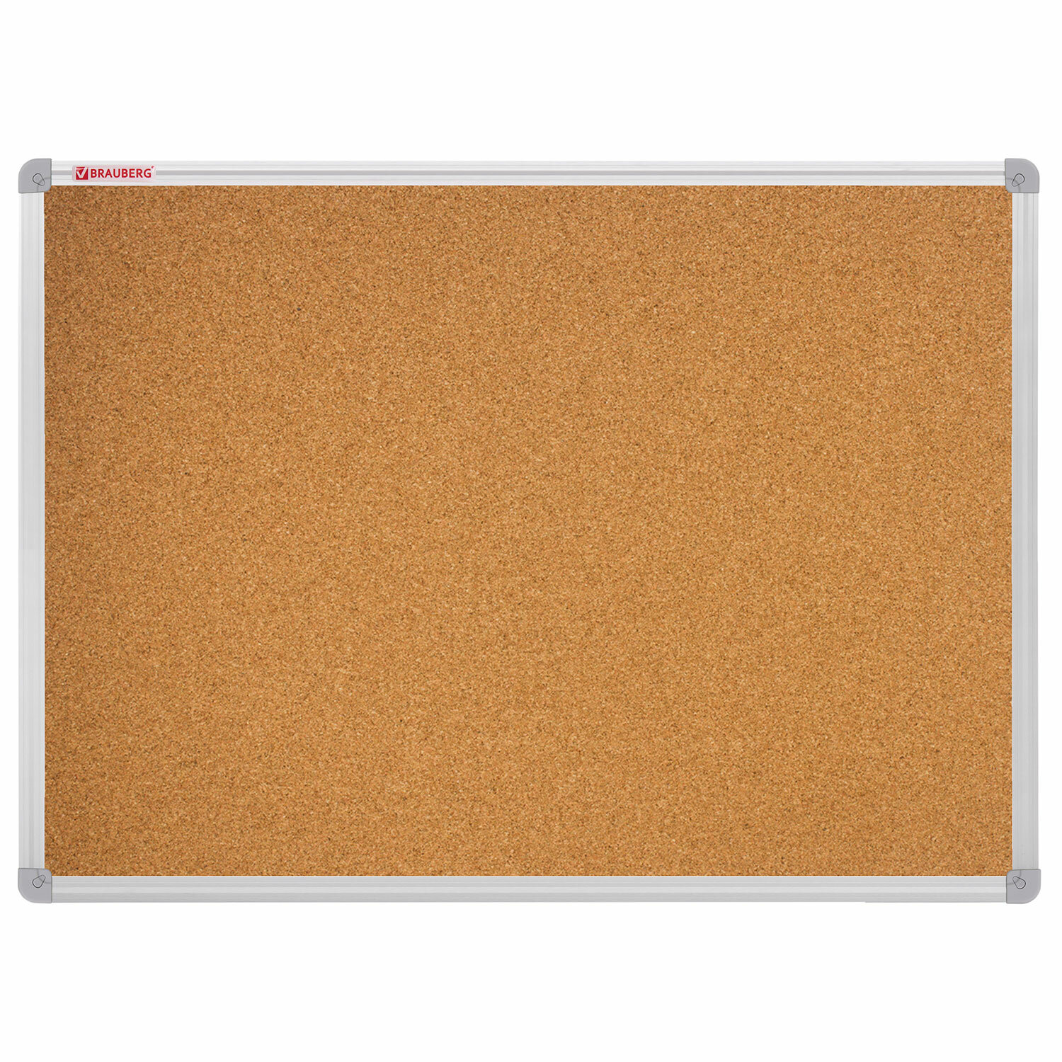 Демонстрационная доска Brauberg Cork пробковая, 100x150см, пробка (коричневый)/алюминий (серебряный) (238181)