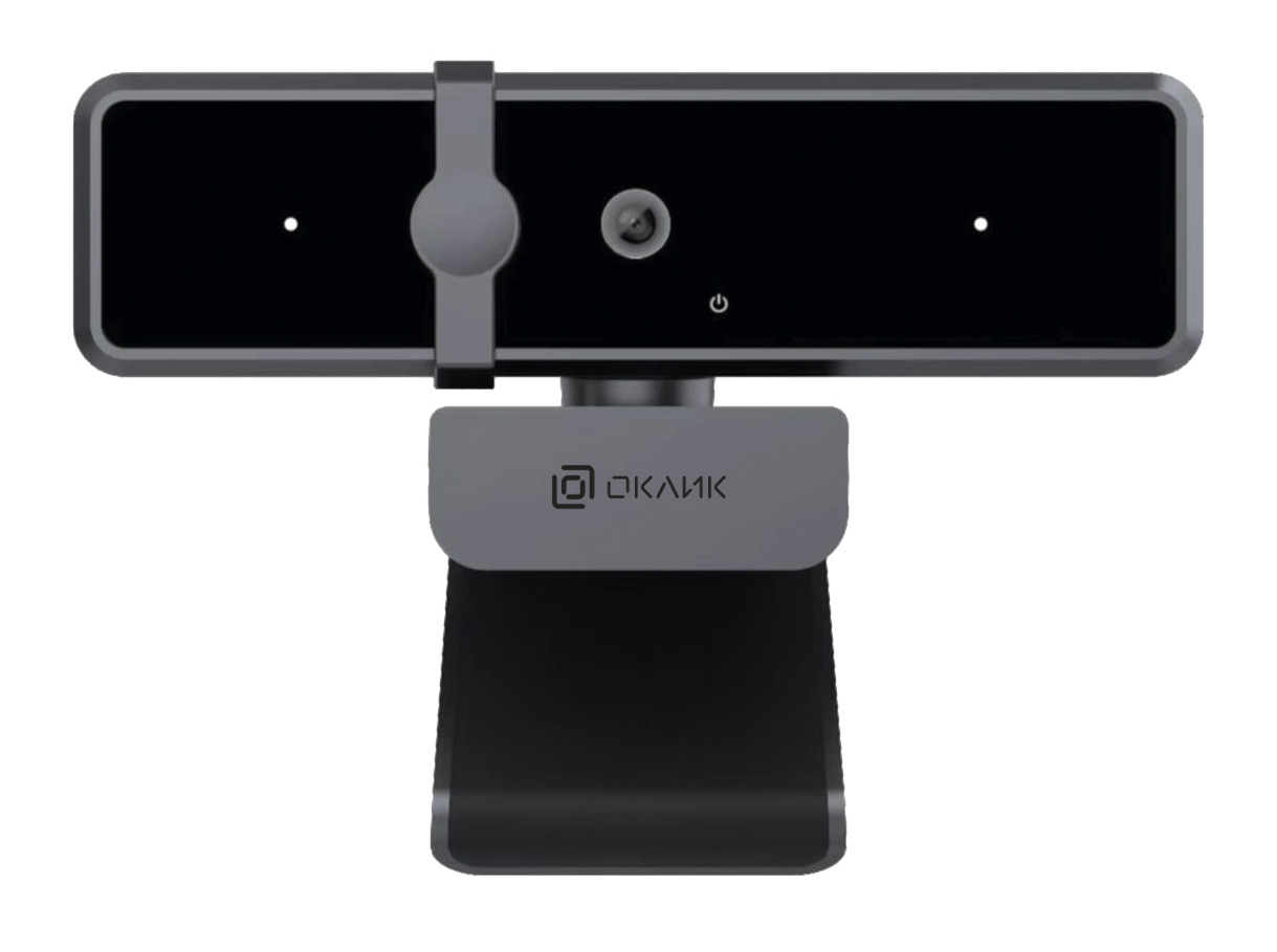 Вебкамера OKLICK OK-C35, 4 MP, 2560x1440, встроенный микрофон, USB 2.0, черный (OK-C35)