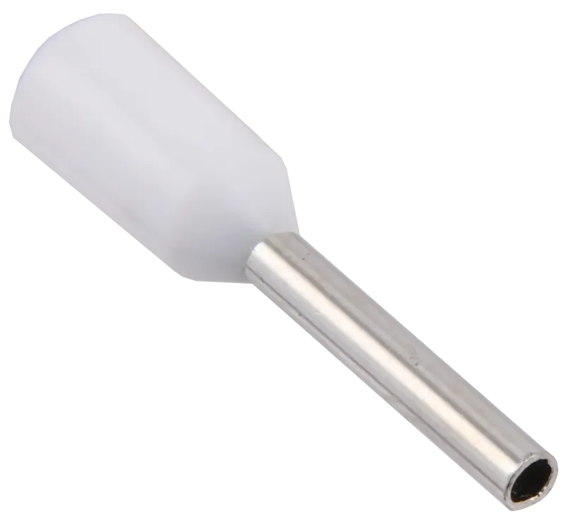 

Наконечник НШВИ, 0.5 мм²/0.5 мм², медь, луженый, под опрессовку, изолированный, белый, 100 шт., Generica 0,5-08 (UGN11-008-D05-100-G), 0,5-08