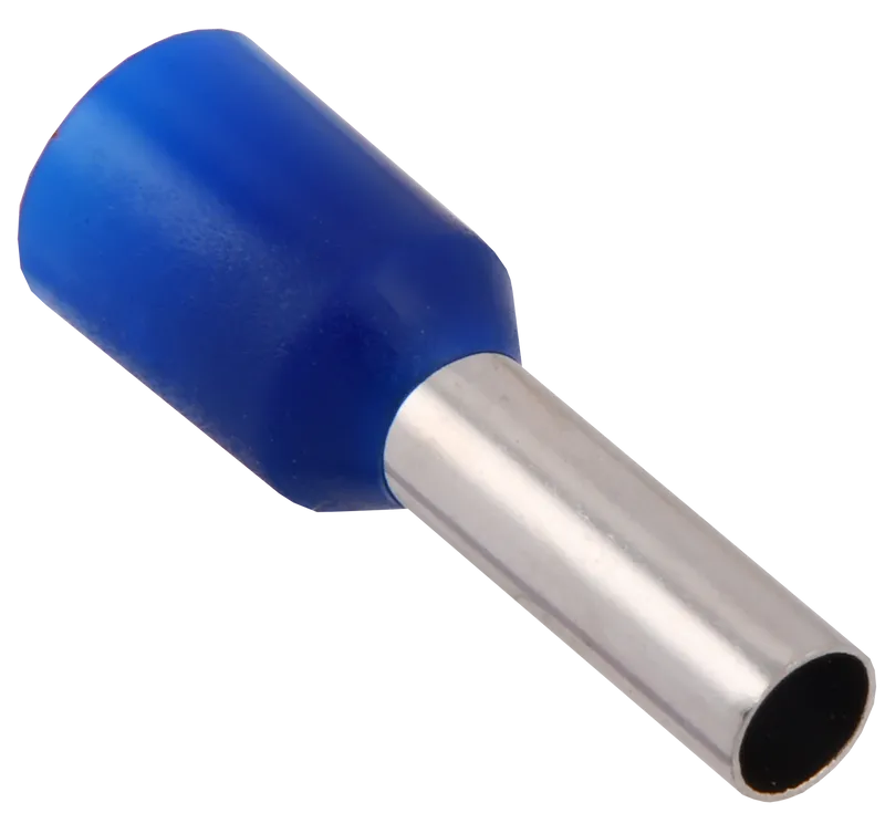 Наконечник НШВИ, 2.5 мм²/2.5 мм², медь, луженый, под опрессовку, изолированный, синий, 100 шт., Generica 2,5-08 (UGN11-008-D25-100-G)