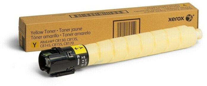 

Картридж лазерный Xerox 006R01745, желтый, 34000 страниц, оригинальный для Xerox AltaLink C8130/ C8135 с чипом