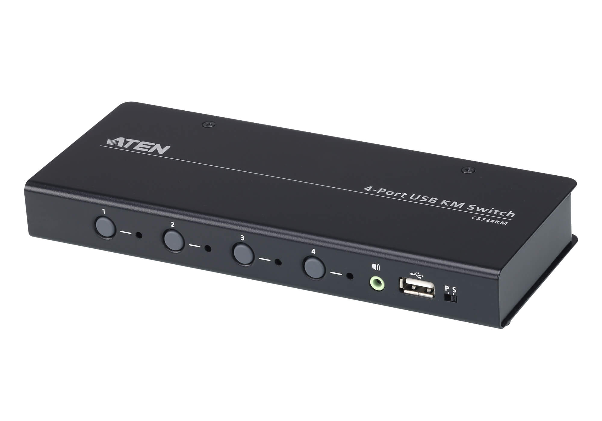 

Переключатель KVM (КВМ) ATEN CS724KM, 4-ПК, клавиатура USB, мышь USB (CS724KM-AT), CS724KM