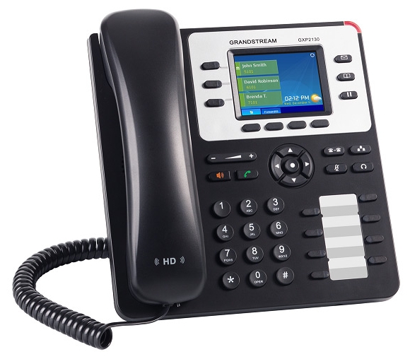 

VoIP-телефон Grandstream GXP2130 V2, 3 линии, цветной дисплей, PoE, GXP2130 V2