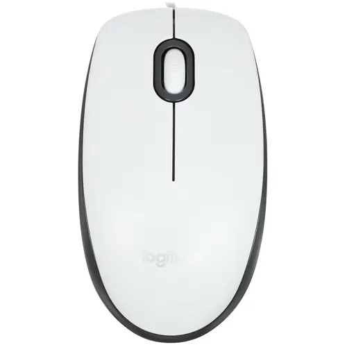 Мышь проводная Logitech M100R 1000dpi оптическая светодиодная USB белый 910-005007 960₽