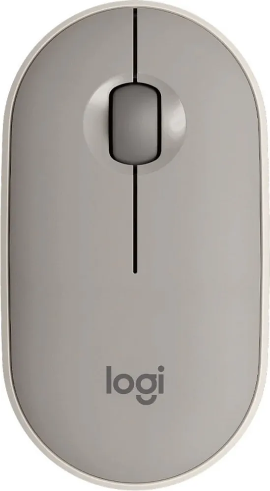 Мышь беспроводная Logitech Pebble M350, 1000dpi, оптическая светодиодная, Bluetooth/USB, серый (910-006653)