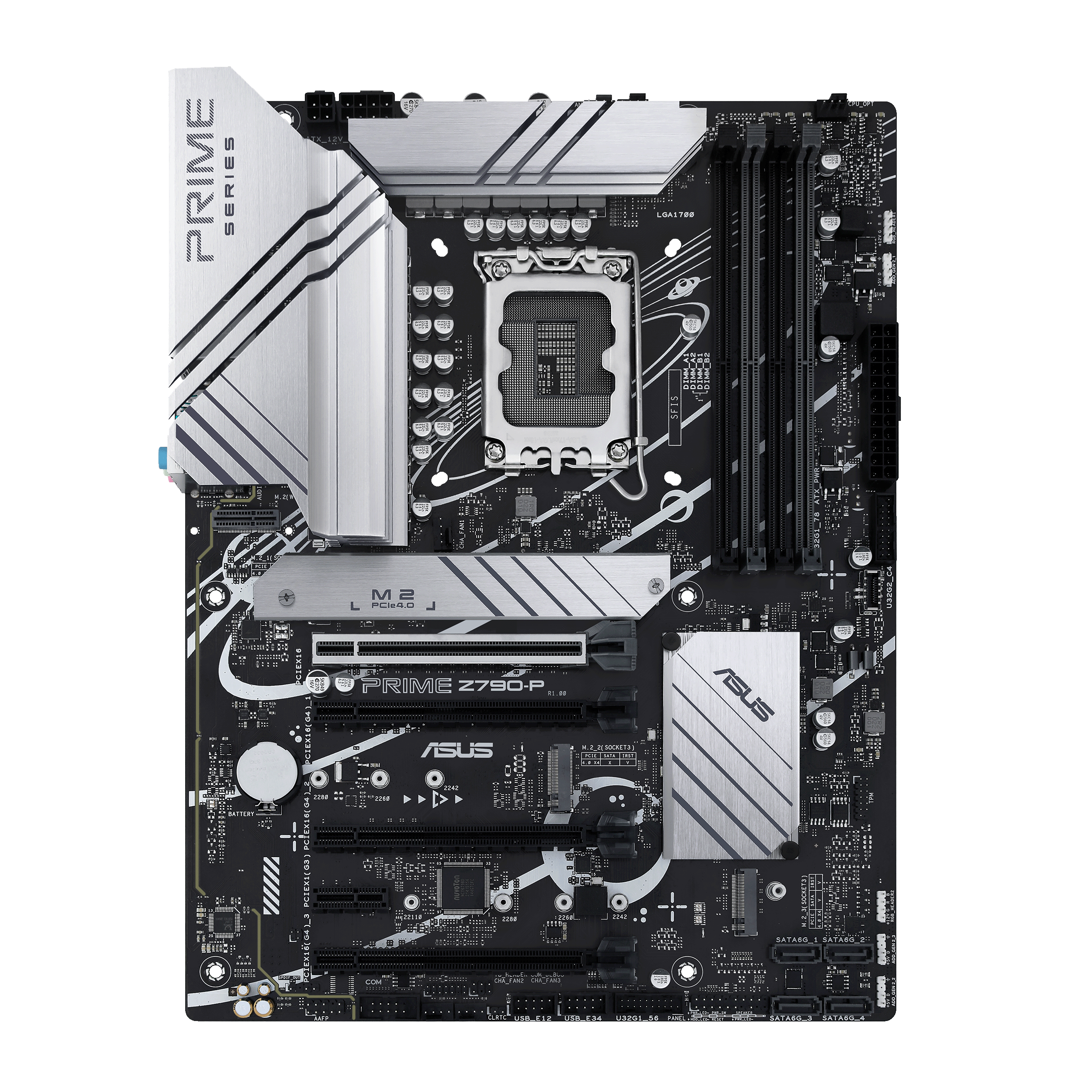 Материнская плата ASUS PRIME Z790-P-CSM, Socket1700, Intel Z790, 4xDDR5 DIMM, 2PCI-Ex16, 4SATA3, 7.1-ch, 2.5GLAN, 7 USB 3.2, 2 USB Type-C, HDMI, DP, ATX, Retail