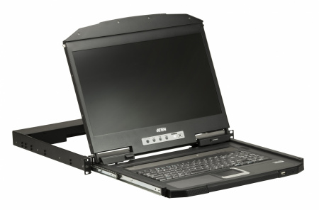 

Консоль KVM (КВМ) ATEN CL3100NX, 1-ПК, VGA до 1920x1200, LCD 18.5" 1366 x 768, встроенная клавиатура, TouchPad (CL3100NX-ATA-RG), CL3100NX