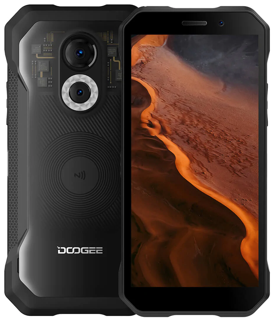

Смартфон DOOGEE S61 Pro, 6" 720x1440 IPS, MediaTek Helio G35, 8Gb RAM, 128Gb, 3G/4G, NFC, Wi-Fi, BT, 2xCam, 2-Sim, 5180 мА⋅ч, USB Type-C, Android 12, черный (S61 Pro_8+128_Transparent), S61 Pro