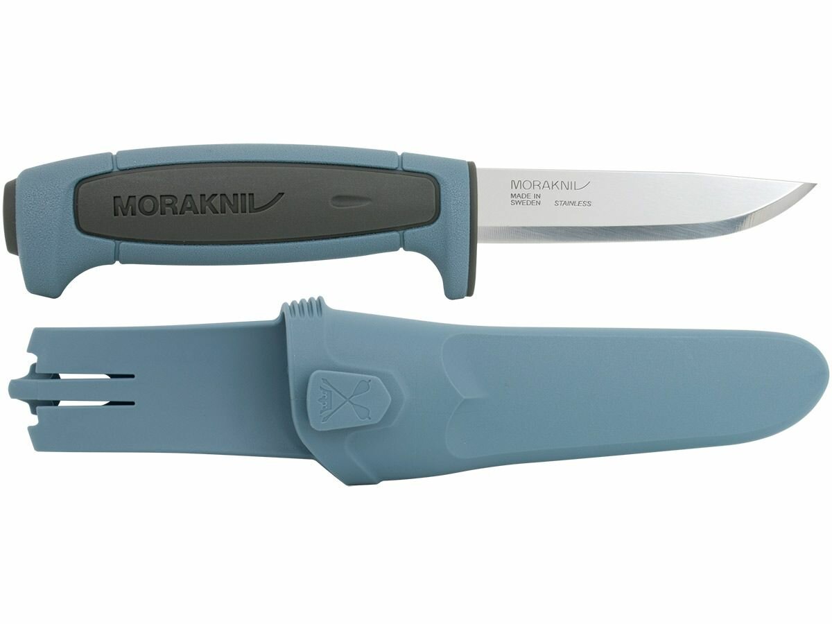 Нож перочинный, чехол, серый/голубой, Morakniv Basic 546 (S) Limited Edition 2022 (14048)