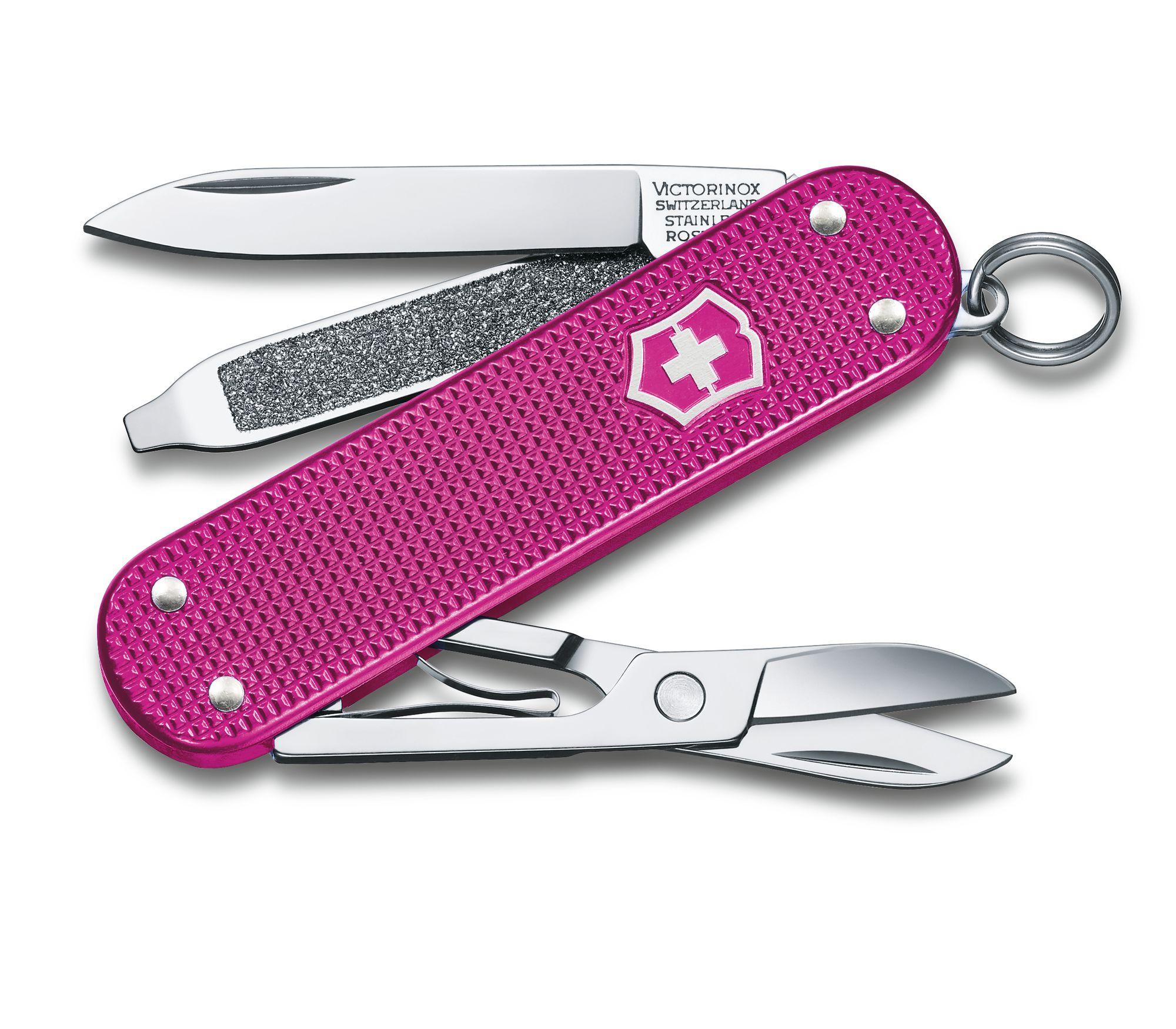 Мультитул 5 в 1, пурпурный, VICTORINOX Classic SD Alox Flamingo Party (0.6221.251G)