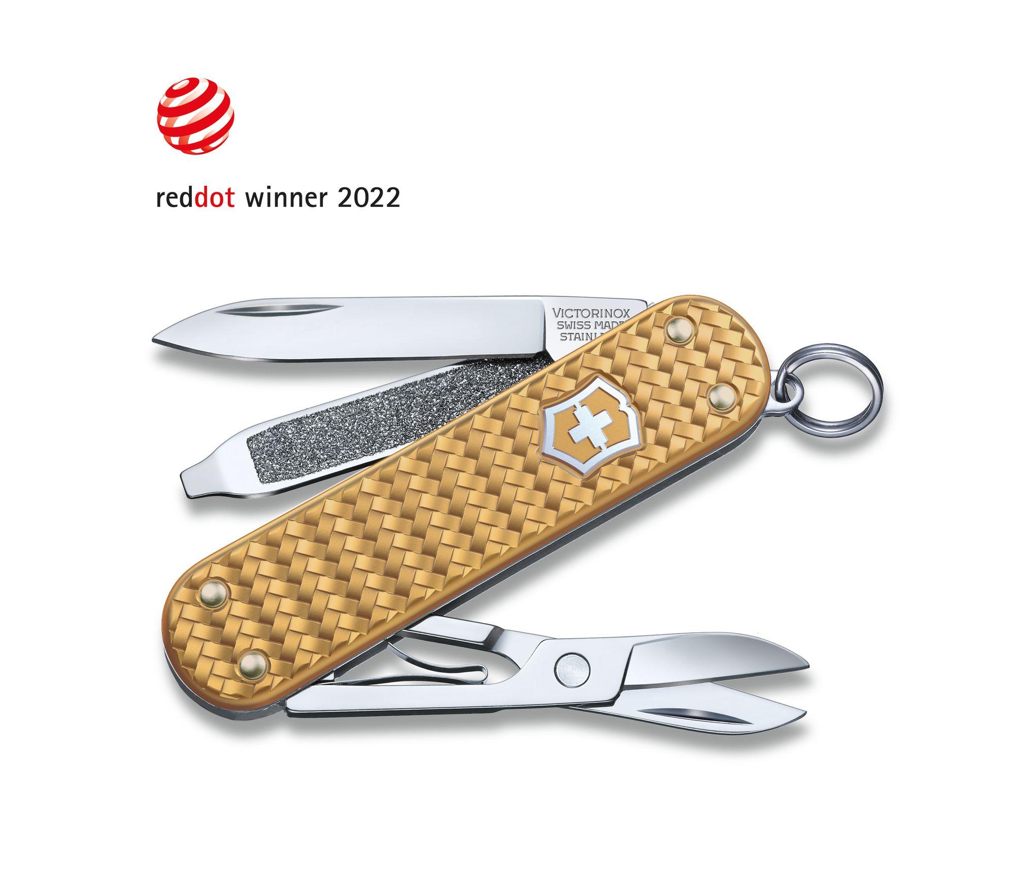 Мультитул 5 в 1, золотистый, VICTORINOX Classic SD Precious Alox Brass Gold (0.6221.408G)