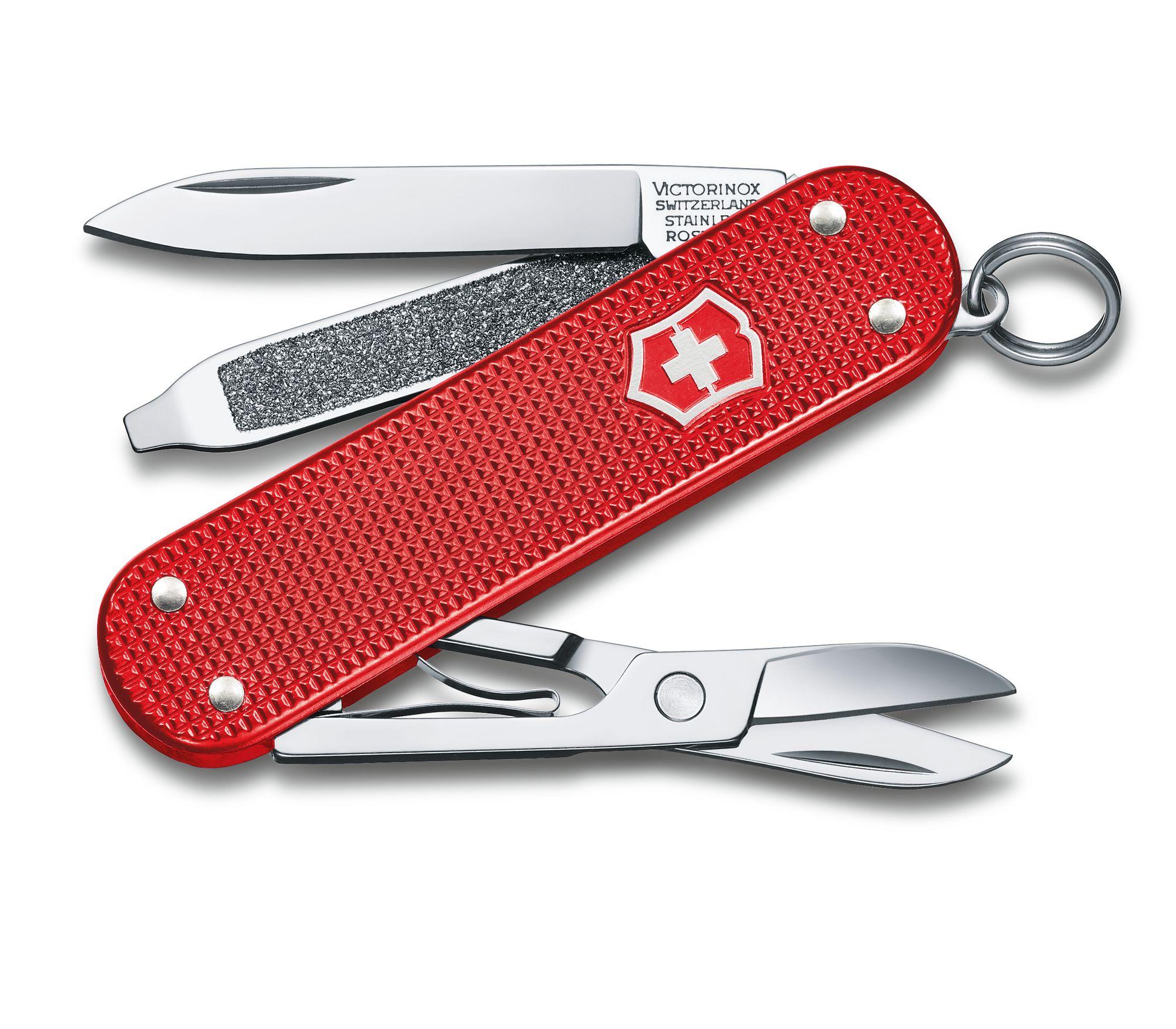 Мультитул 5 в 1, красный, VICTORINOX Classic SD Alox Sweet Berry (0.6221.201G)