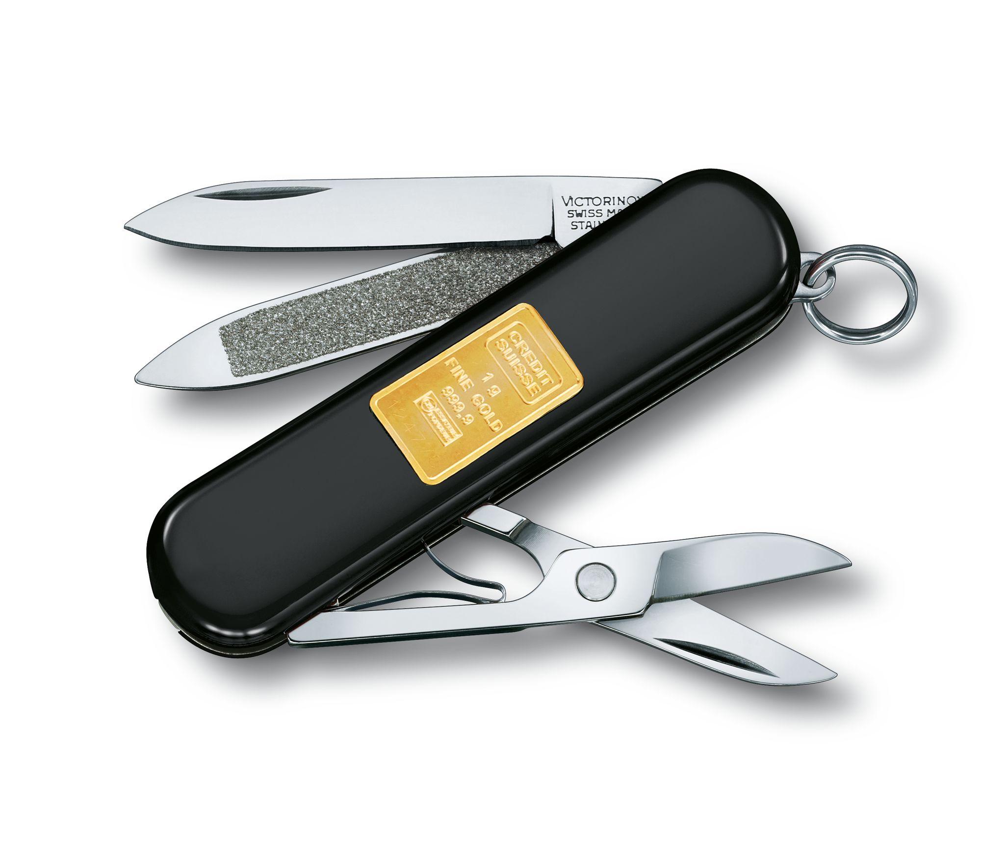 Мультитул 5 в 1, черный, VICTORINOX Classic Union Bank of Switzerland (0.6203.87)