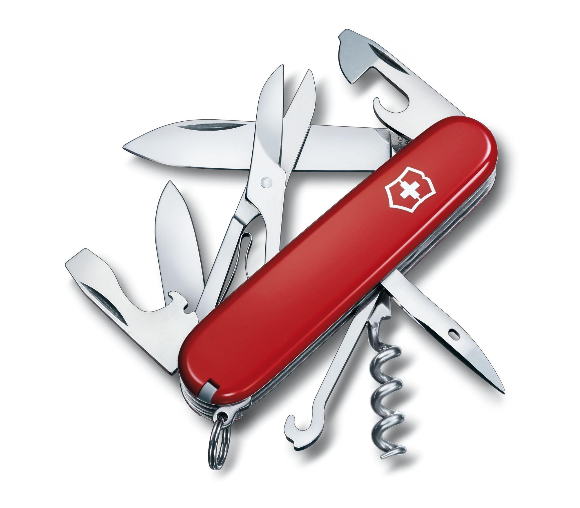 Мультитул 14 в 1, красный, VICTORINOX Climber (1.3703)