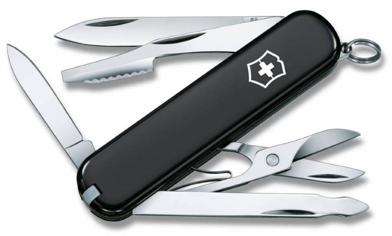 Мультитул 10 в 1, черный, VICTORINOX Executive (0.6603.3)