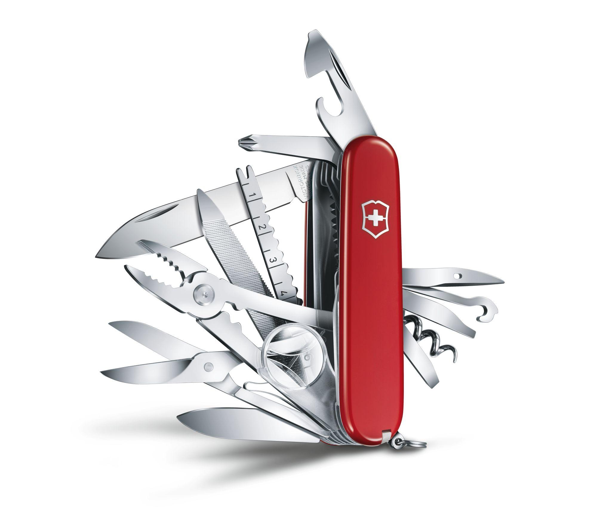 Мультитул 33 в 1, красный, VICTORINOX SwissChamp (1.6795)