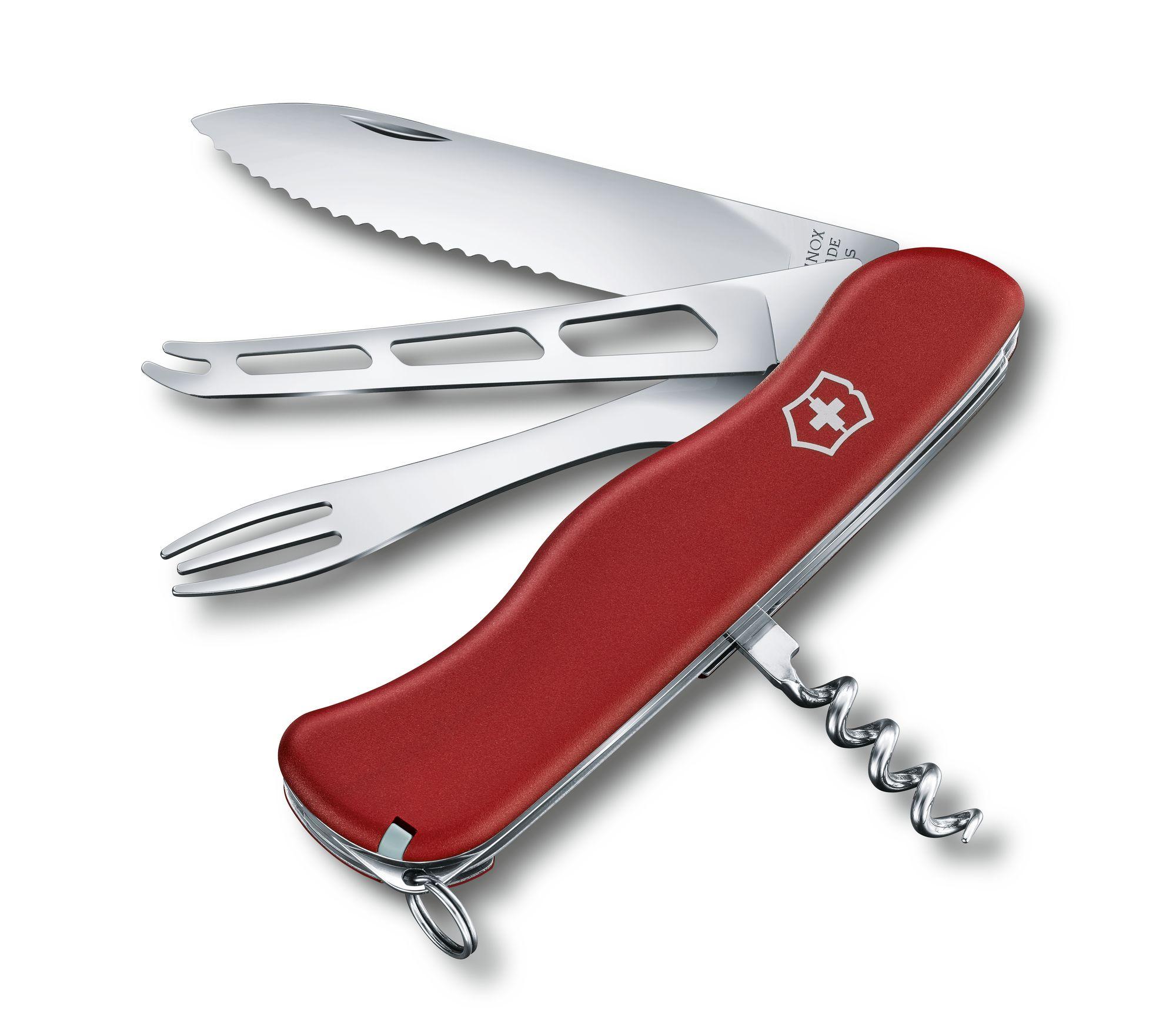 Мультитул 8 в 1, красный, VICTORINOX Cheese Master (0.8313.W)