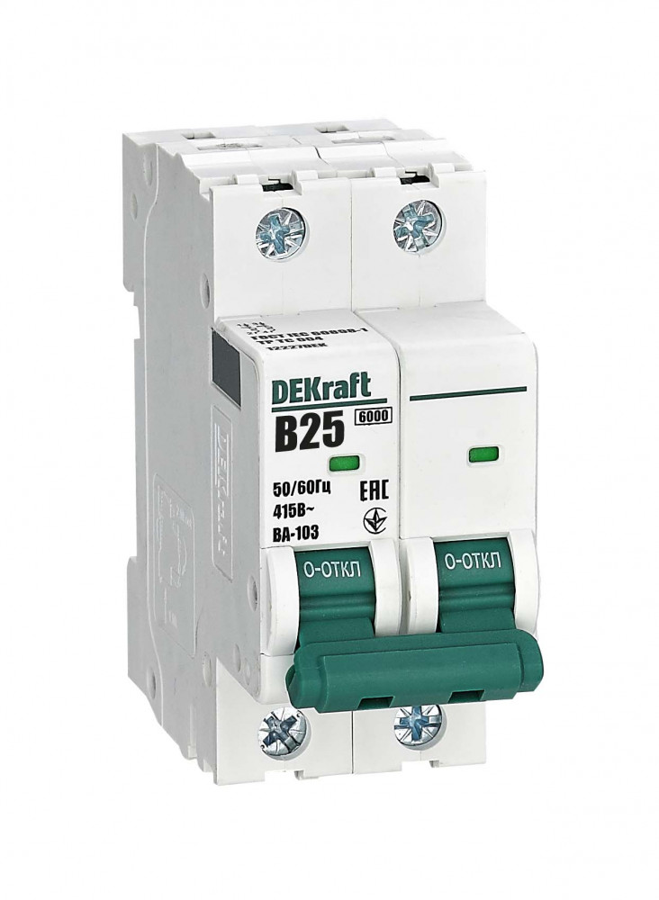 Выключатель автоматический Systeme Electric DEKraft ВА-103 25А B 6 kA