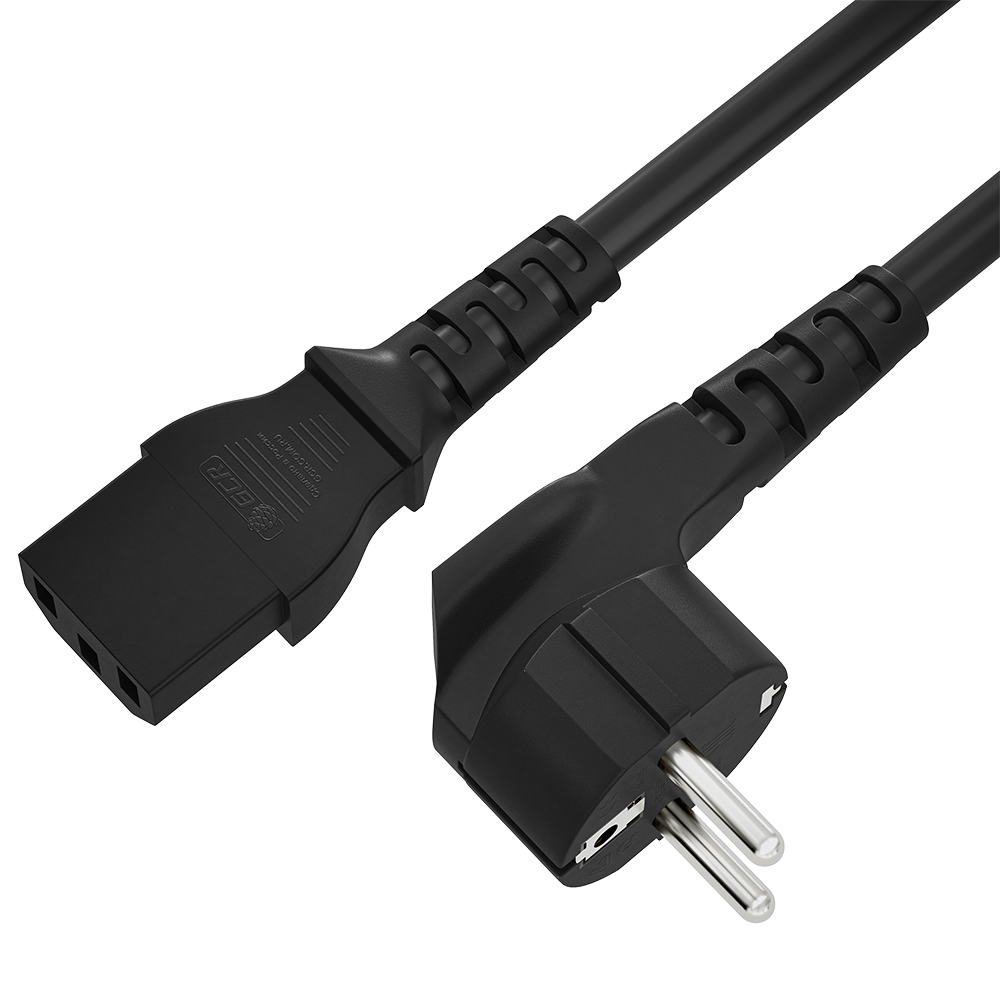 

Кабель питания IEC-320-C13-Schuko (Euro)(M) угловая вилка/прямой штекер, 6А, 7 м, черный Greenconnect GCR-54372 (GCR-54372), GCR-54372