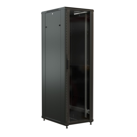 Шкаф телекоммуникационный напольный 47U 600x1000 мм, металл, черный, разборный, WRline WR-TT-4761-AS-RAL9004 (WR-TT-4761-AS-RAL9004)