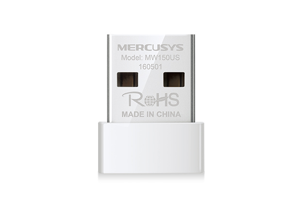 Адаптер Wi-Fi Mercusys MW150US, 802.11n, 2.4 ГГц, до 150 Мбит/с, 20 дБм, USB (MW150US) б/у, после ремонта, следы эксплуатации, комплект полный